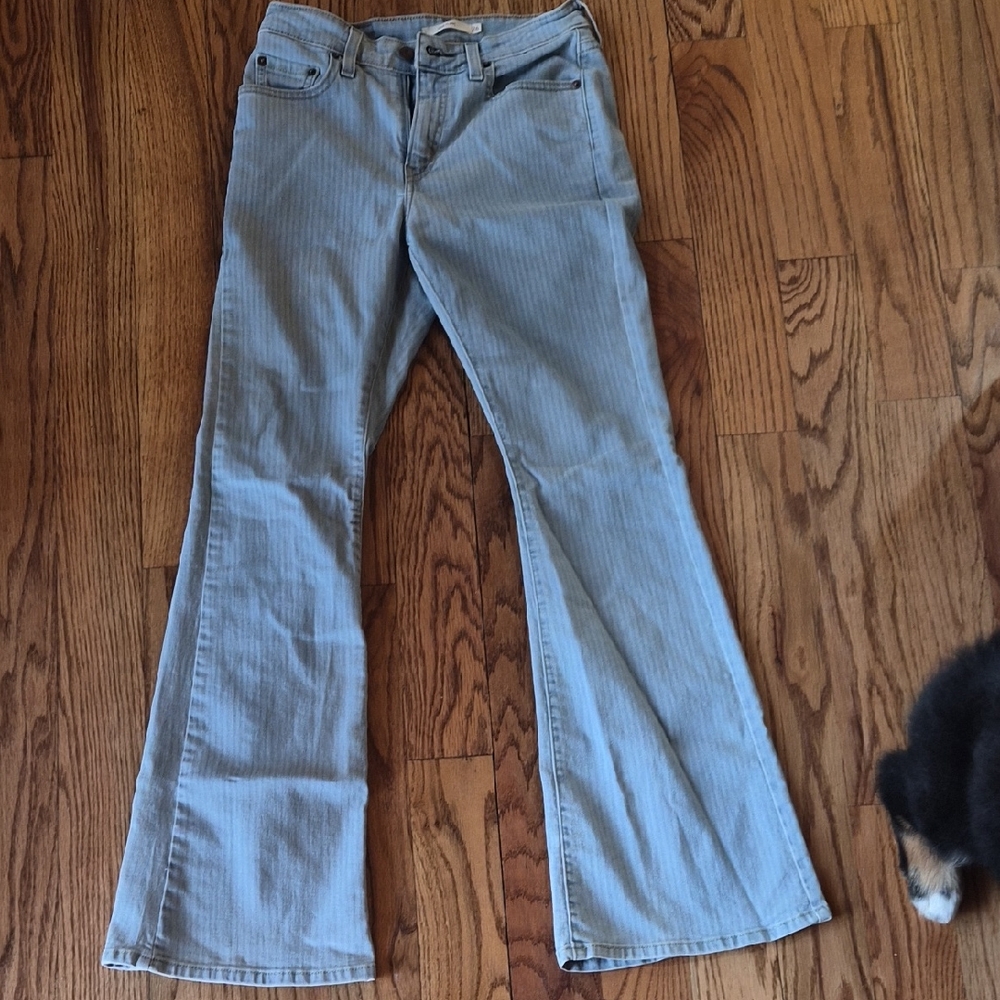 Levis Light Blue  Striped Denim Jeans